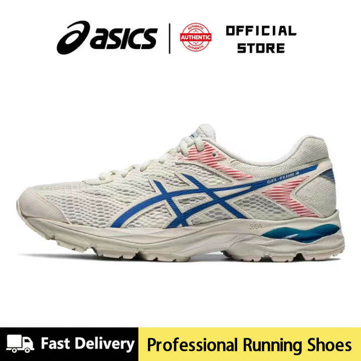 asics red white blue shoes