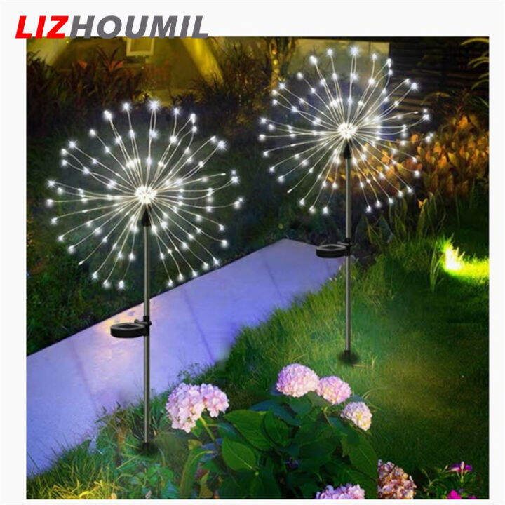 lizhoumil-150led-พลุไฟพลังงานแสงอาทิตย์2โหมด-ip64โคมไฟกันน้ำสำหรับทางเดินกลางแจ้งสวนสนามหญ้าสนามทางเดิน