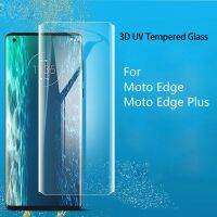 [Electronic film] JGKK UV Liquid Full Glue Cover สำหรับ Motorola Edge Screen Protector 3D Curved Ultra Clear กระจกนิรภัยสำหรับ Moto Edge Plus