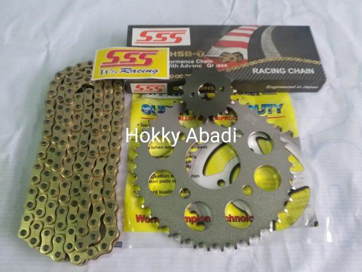 Gear Set 415 SSS Rantai SSS HSBT CBR150, CB150R, Sonic, Verza, Supra