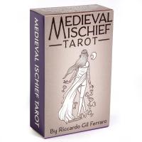 10.3*6 ซม.ยุคกลาง Mischief Tarot Training Deck 78 ชิ้นดาดฟ้าไพ่ทาโรต์แบบดั้งเดิมพร้อมคำสำคัญโดย Riccardo Gil Ferraro