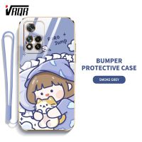 VRQR เคสสำหรับ Xiaomi 11i HyperCharge 5G Redmi Note 11 Pro+ 5G Xiaomi Note 11i 5G Redmi 10 Prime 2022 Ins คุณภาพสูงแฟชั่นเรียบง่ายลายการ์ตูนน่ารักเคสป้องกันซิลิโคน