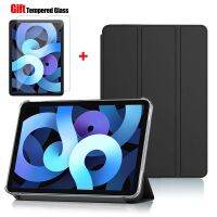 Tablet Stand Protection Flip For iPad Air 4 2020 A2072 Cover for Air 5 2022 10.9 Case Tri-fold Back Case for iPad Air5 Film