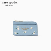 KATE SPADE NEW YORK MADISON FLORAL EMBROIDERED TOP ZIP CARD HOLDER KC541 กระเป๋าใส่บัตร