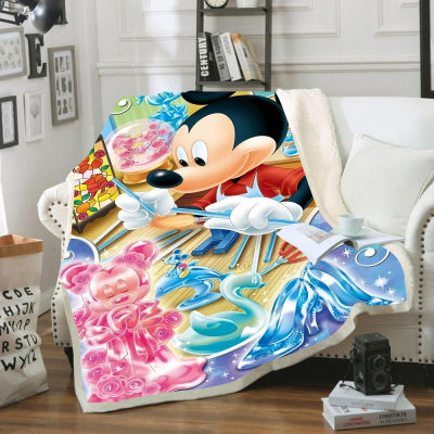 Blanket Cartoon Sherpa Fleece Blankets Throws on BedCribCouch 150x200CM Baby Girls Boys Kids Gift