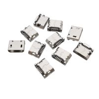 Micro USB Connectors 5 Pin Female Jack Port SMD 5P MicroUSB Data Charging Socket Adapter for Android Phone Port Repair Projects