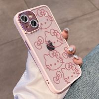 Sanrio Hello Kittys เคสโทรศัพท์เคสโทรศัพท์ Iphone ลายการ์ตูน,เคสโทรศัพท์ Qiqi พร้อมโซ่สำหรับ Iphone 12 13 14เคส Pro Max Xr Max รวมทุกอย่างของขวัญกันตก