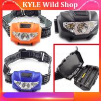 KYLE Wild Shop Portable Mini Led Headlamp 3 Modes Headlight Head Flashlight Torch Lamp Hiking Camping Light for Fishing Riding Cycling