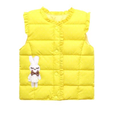 （Good baby store） baby girl clothes winter 2019 down cotton kids vest cute waistcoats for girls vest children clothes thick warm top 4 colors