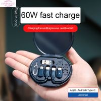 ?ผลิตภัณฑ์ดั้งเดิม + Gratis Ongkir?5 In 1สามารถกู้คืนการ์ดได้อย่างรวดเร็ว60W สายชาร์จที่ยึดสายเคเบิลข้อมูลอเนกประสงค์กล่องเก็บของพร้อมกับโทรศัพท์มือถือกู้คืนการ์ด