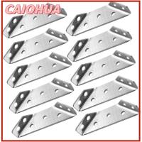 CAIOHUA 10pcs 70มม./2.75 "x 22มม./0.866" ราวแขวนสำหรับออกกำลังกาย เงินสีเงิน เหล็กไร้สนิม สายรัดมุม แข็งแรงทนทาน รองรับชั้นวางโลหะสามเหลี่ยม เฟอร์นิเจอร์สำหรับตกแต่ง