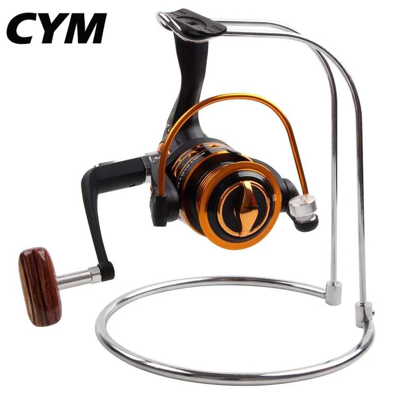 CYM Stainless Steel Spinning Fishing Reel Display Support Rack Support Storage  Holder Durable Fishing Gear Display Stand