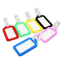 10 Travel Luggage Bag Tag Plastic Suitcase Baggage Office Name Address ID Label