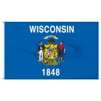 johnin 90x150cm us usa state 1848 wisconsin flag