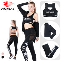 RION Womens Tracksuit Running Gym Clothing Female Yoga Sets For Fitness Leggings Long Sleeve Sportswear 23pcs Sport Outfit