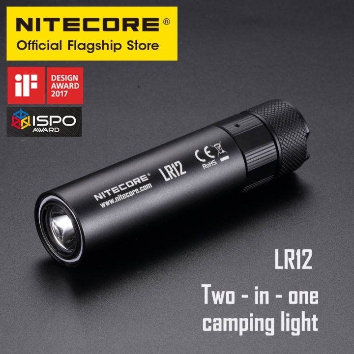 NITECORE LR12 Ultra Bright Mini Flashlight In Camping Lantern  Floodlight Multi-purpose Led EDC Search Flashlight 1000 Lumens Lazada PH