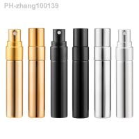 ▩卐 3/6pcs 5ML Portable UV Glass Refillable Perfume Bottle With Aluminum Atomizer Spray Bottles Sample Empty Containers