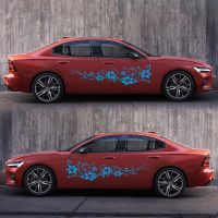 Art Design flowers Car Stickers And Decals Aut Both Body Wrap Vinyl Film Automobiles Products Decoration cars Accessories