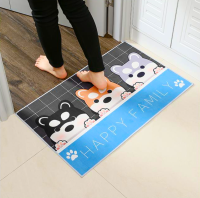 MK Home (ขนาด 60X40cm.) พรมเช็ดเท้า ผ้าเช็ดเท้า ซับน้ำได้ดี นุ่มสบาย ด้านล่างเป็นยางกันลื่น ขอบเย็บขอบด้ายแน่นอย่างดี  A003