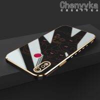 เคส Chenyyyka สำหรับ Realme 3 Pro 3i X Lite เคสการ์ตูนลายดินสอสีเรียบง่ายกรอบแฟชั่นขอบชุบหรูหราเคสโทรศัพท์กันกระแทกคลุมทั้งหมดเคสป้องกันเลนส์กล้อง