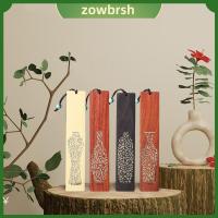 ZOWBRSH 4Pcs หลากสี ชุดที่คั่นหนังสือไม้ สี่เหลี่ยมผืนผ้าทรงสี่เหลี่ยม กลวงออก ที่คั่นหนังสือภาษาจีน ทนทานต่อการใช้งาน ที่มีคุณภาพสูง ที่คั่นหนังสือย้อนยุค ผู้ชายผู้หญิงเพื่อนสาวครูของขวัญวันเกิด