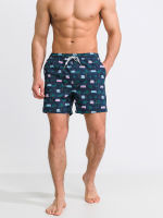 23-25-03 Hazelwood Mens Swim Short Noah - Navy Bus