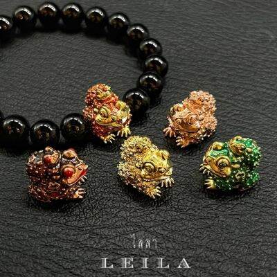 Leila Amulets คางคกจกทรัพย์ (พร้อมกำไลหินฟรีตามรูป)