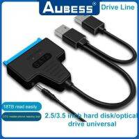 【YF】 Aubess USB 3.0 3 Cable Sata To Support 2.5/3.5 Inch External HDD Hard Drive 22 Pin III