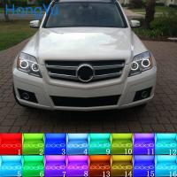 Rgb หลายสีแอลอีดีแหวนเฮโลดวงตานางฟ้า Rf ระยะไกลสำหรับ Mercedes Benz Glk คลาส X204 280 300 320 350 2010อุปกรณ์เสริม2012