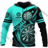 New Fashionable Mens And Mens Hooded Zippered Darts Shirt 3d Printing Gender Free Gift Head Darts Tdd154 Lover popular