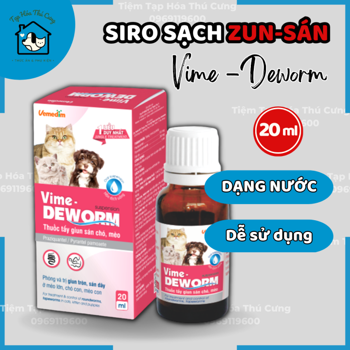 VIME DEWORM Xổ Giun Nước Cho Chó Mèo Chính Hãng | Lazada.vn