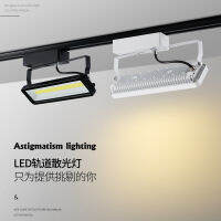 ไฟราง led ไฟสปอร์ตไลท์ cob ไฟรางร้านเสื้อผ้า 50W นิทรรศการพิพิธภัณฑ์หน้าต่างแสงสะท้อนสายตาเอียง .