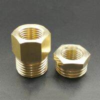 1/4 1/2 BSP M10/14/16/20 Brass Reducer Bushing Pipe Fitting Coupler Connector Adapter For Pressure Gauge