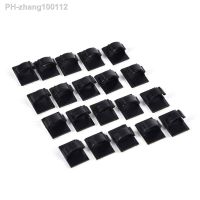 Black Adhesive Car Cable Clips Cable Winder Drop Wire Tie Fixer Holder Organizer Management Desk Wall Cord Clamps 20pcs/lot