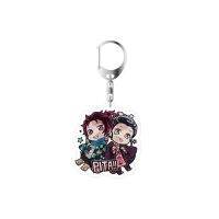 ใหม่ Demon Slayer Kimetsu ไม่มี Yaiba ใบมีด Keychain ตัวอักษรน่ารักโคมไฟอะคริลิกรถ Key Chain แฟนของขวัญเครื่องประดับอะนิเมะ