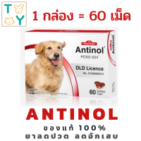 [1 กล่อง] Exp.2/25 +บำรุงข้อ+ Antinol สุนัข 60 เม็ด บำรุงข้อ สกัดจากหอยแมลงภู่นิวซีแลนด์