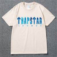 Trapstar Monogram เสื้อแข่งฟุตบอล Tee ผู้ชายหลวมเสื้อยืดขนาดใหญ่ลำลองขาสั้นแขน T เสื้อ Harajuku Tee สเก็ตบอร์ด Tshirt