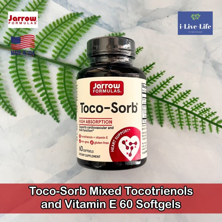 วิตามินอี-จากน้ำมันปาล์มแดง-toco-sorb-mixed-tocotrienols-and-vitamin-e-60-softgels-jarrow-formulas