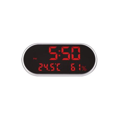 【Worth-Buy】 เฮชดีความชื้นและอุณหภูมิมิเตอร์นาฬิกาปลุกกระจกมัลติกระจกใช้งานนาฬิกาปลุกอุปกรณ์ชาร์จพอร์ตยูเอสบีคู่