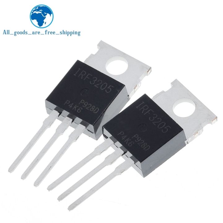 10Pcs IRF3205 IRF3205PBF MOSFET MOSFT 55V 98A 8MOhm 97.3nC TO-220ใหม่