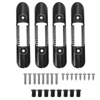 4 PCS Kayak Paddle Clip Paddle Board Holder Keeper Canoe Boat Deck Mount Fishing Kayak Accessories with Screws