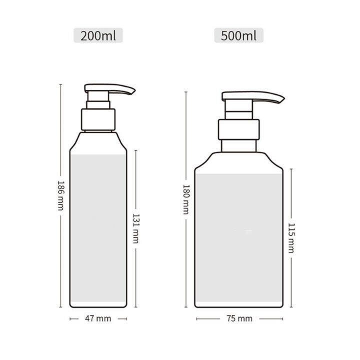 ขวด200ml-ขวด500ml-ขวดใส่โลชั่นบรรจุขวดขัดผิว-botol-cokelat-ขวด200ml-ขวดแบ่งไหล่ขวดขวดพลาสติกใส่ของเหลวทรงกระบอกขวด500ml-ขวดแชมพูบรรจุขวดโลชั่นทาตัว