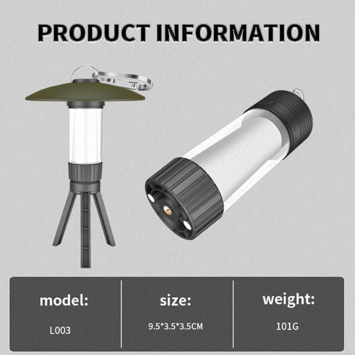 ไฟ-led-ไฟแคมปิ้ง-type-c-ไฟ-led-เปลี่ยนสีได้-ipx4กันน้ำพร้อมตัวล็อคคาราบิเนอร์เครื่องมือใช้ชีวิตรอดกลางแจ้งปีนเขา