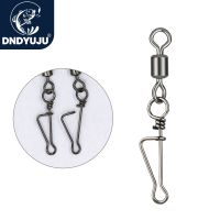 DNDYUJU 10 To 20pcs High Speed Swivel Connector Rolling Swivel with Lock Snap Italian Swivel Snap Sea Fishing Tackle Accessories Accessories