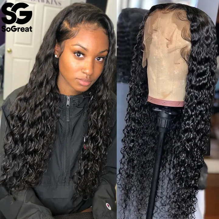 pre plucked brazilian lace front wig