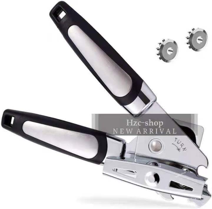 Can Opener, Heavy Duty 3-in-1 Manual Can Opener, Smooth Edge Multi