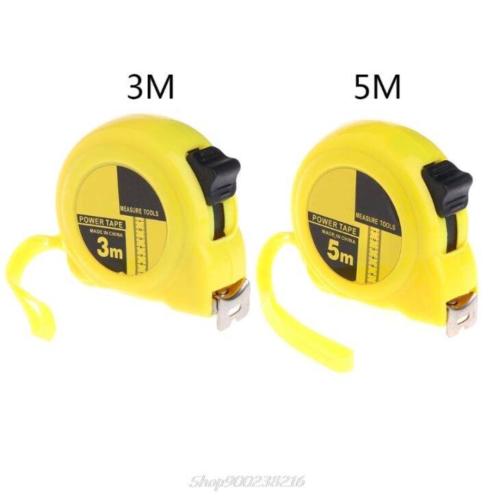 3m 5m Retractable Stainless Steel Tape Measure Ruler Measuring Metric