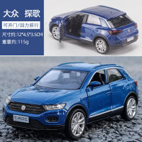 1:36ขนาดได้รับใบอนุญาตล้อแม็ก D Iecast โลหะคอลเลกชันรถรุ่นสำหรับ TheVolks Wagen T-Roc ดึงกลับรถของเล่นยานพาหนะ