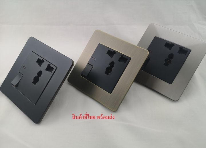 wall-switch-ปลั๊กกราวด์พร้อมสวิตช์คุม-ปลั๊ก-3-ขา-พร้อมส่ง-อุปกรณ์ไฟฟ้า-และกล่องฝังผนัง