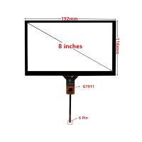 ▧ Universal 8 Inch 192mmx116mm GT911 High Compatibility Capacitive Digitizer Car DVD Navigation Touch Screen Panel Glass